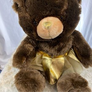 Inter-American 16” plush gold skirt tutu brown bear